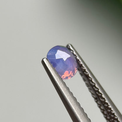 0.63ct Natural Pinkish Purple Milky Sapphire Vietnam.