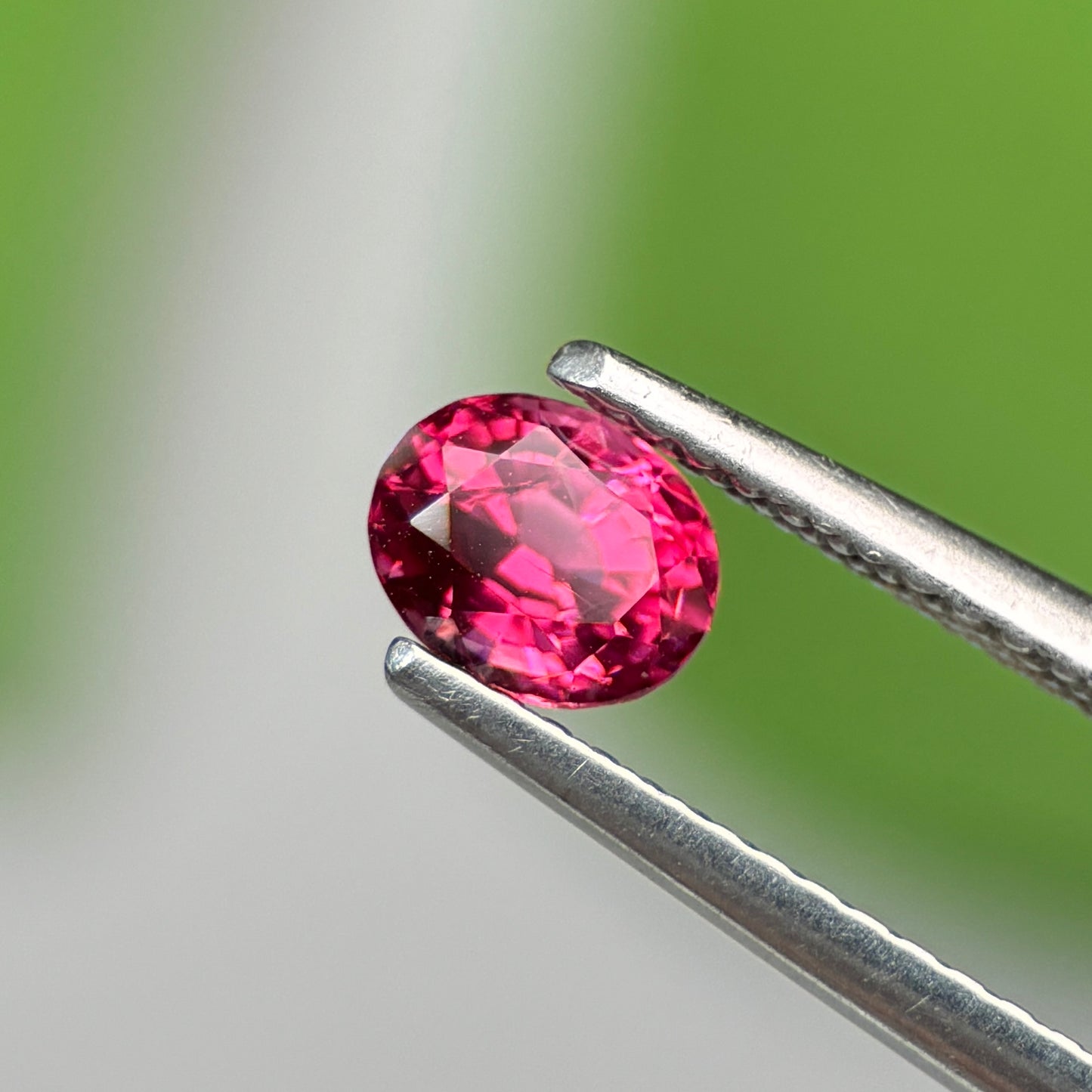 0.66 ct Natural Brownish Red Spinel Vietnam. Oval Shape. No Treatment.