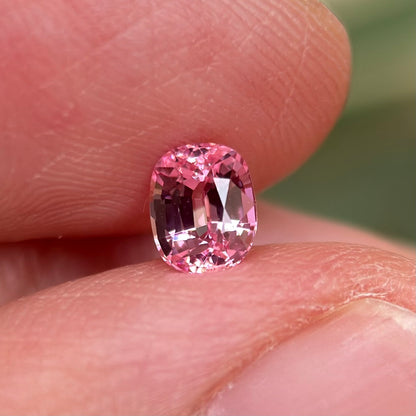 0.61 ct Natural Pink Spinel Vietnam. Cushion Shape. No Treatment.