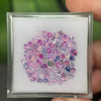 8,0ct/75Pcs Natural Milky Sapphire Vietnam. Freeform. No Treatment Milky Sapphire Luc Yen.