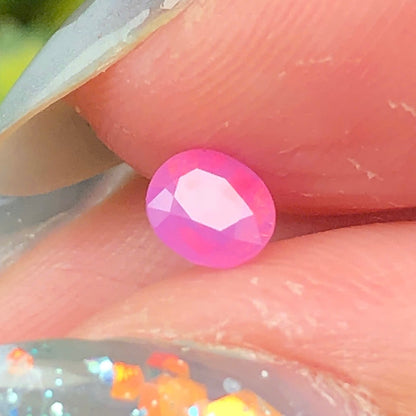 0,33ct Natural Pink Milky Sapphire Vietnam. Cushion Shape. No Treatment Milky Sapphire Luc Yen.