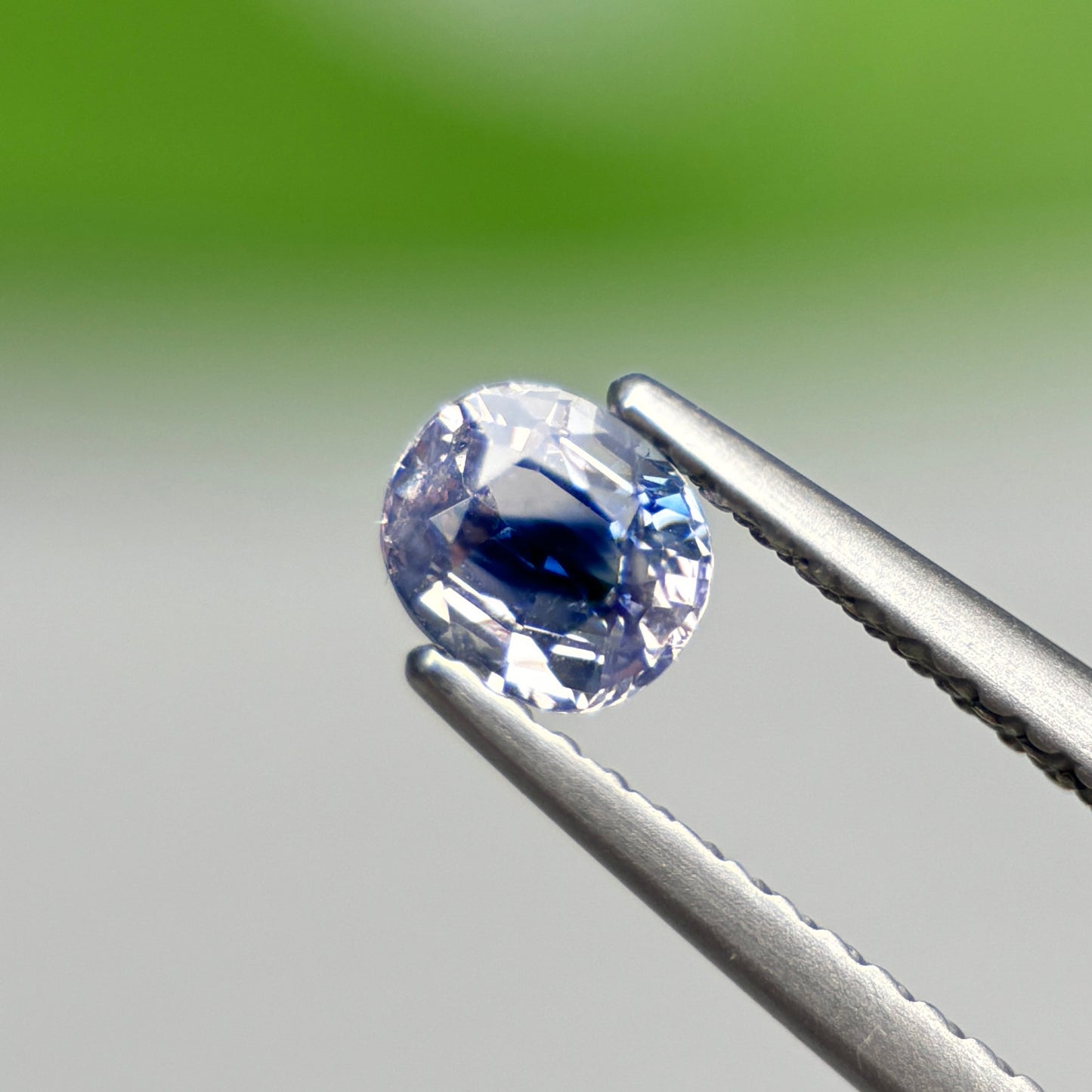 0.53 ct Natural Blue-White Sapphire Vietnam. Cushion Shape.