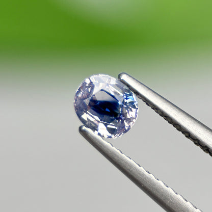 0.53 ct Natural Blue-White Sapphire Vietnam. Cushion Shape.