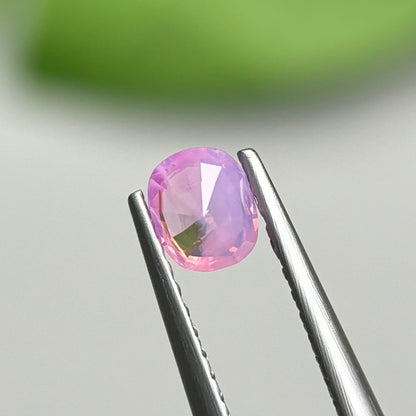 0,39ct Natural Pink Milky Sapphire Vietnam. Cushion Shape. No Treatment Milky Sapphire Luc Yen.
