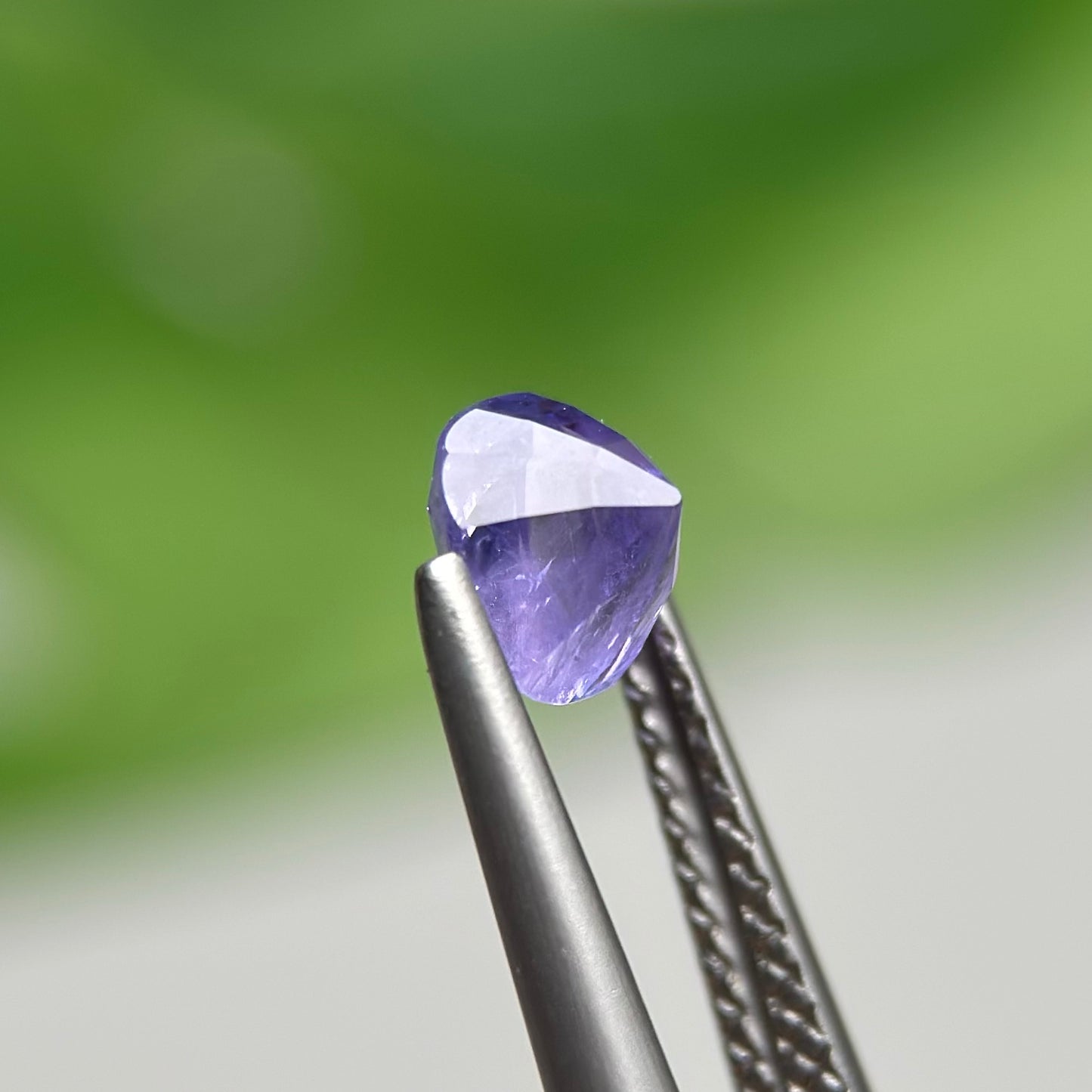 1.06 ct Natural Purple Milky Sapphire Vietnam. Cushion Shape. No Treatment.