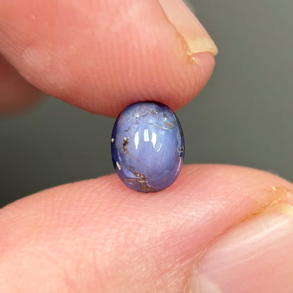 1,22ct Natural Blue Milky Cacbochon Sapphire Viet Nam. No Treatment Sapphire Luc Yen.
