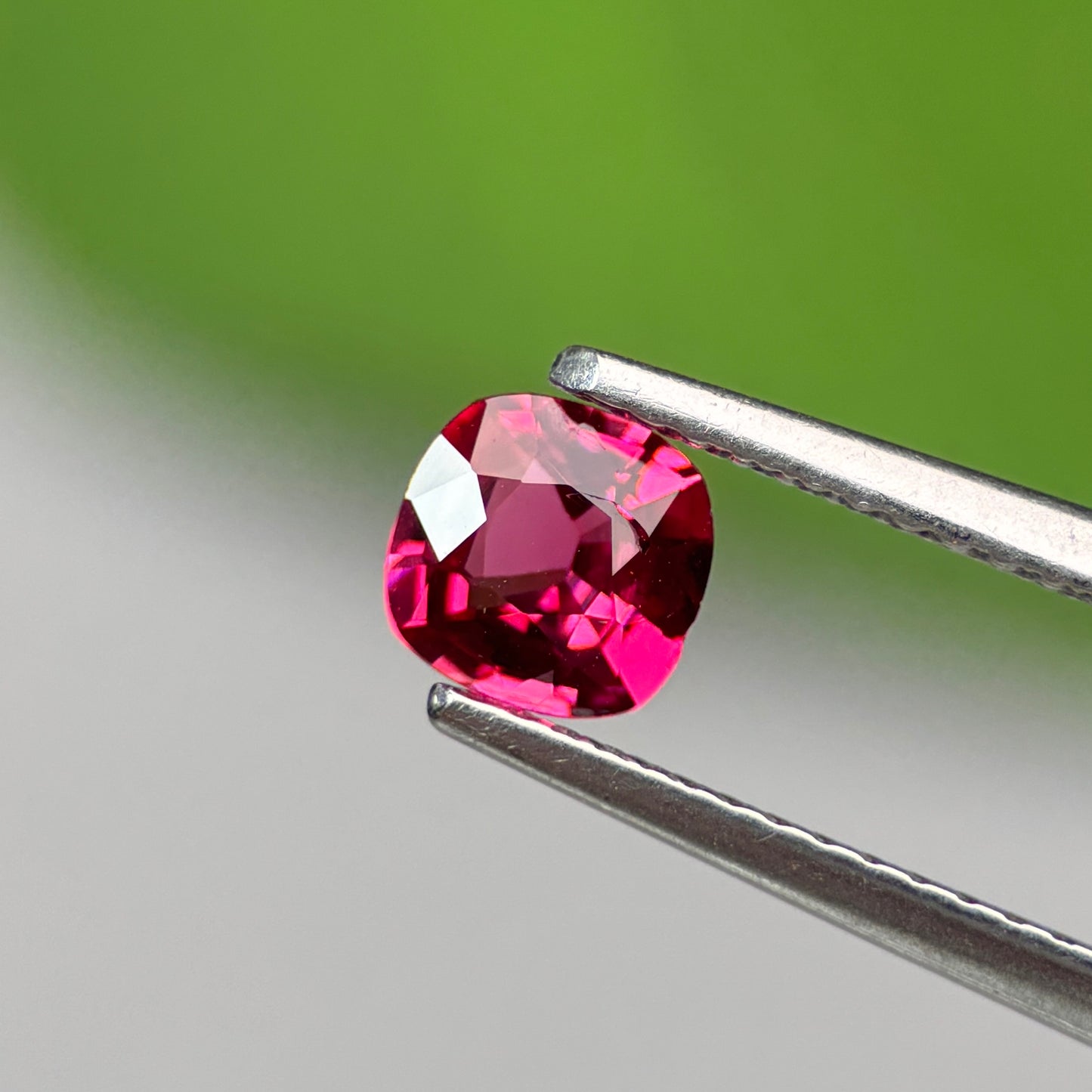 0.58 ct Natural Brownish Red Spinel Vietnam. Cushion Shape. No Treatment.