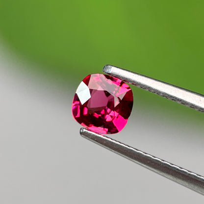 0.58 ct Natural Brownish Red Spinel Vietnam. Cushion Shape. No Treatment.