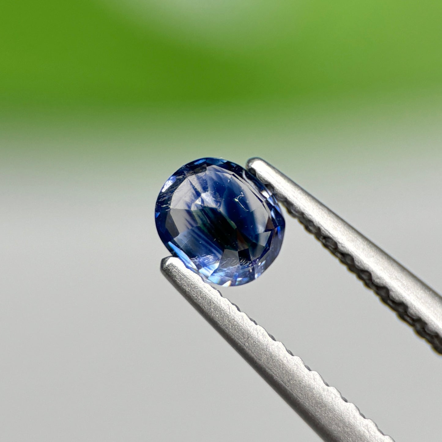 0.53 ct Natural Blue-White Sapphire Vietnam. Cushion Shape.