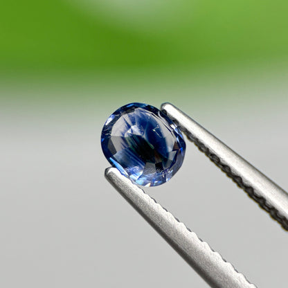 0.53 ct Natural Blue-White Sapphire Vietnam. Cushion Shape.