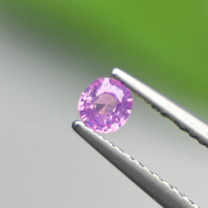 0.26 ct Natural Pinkish Purple Milky Sapphire Vietnam. Cushion Shape.