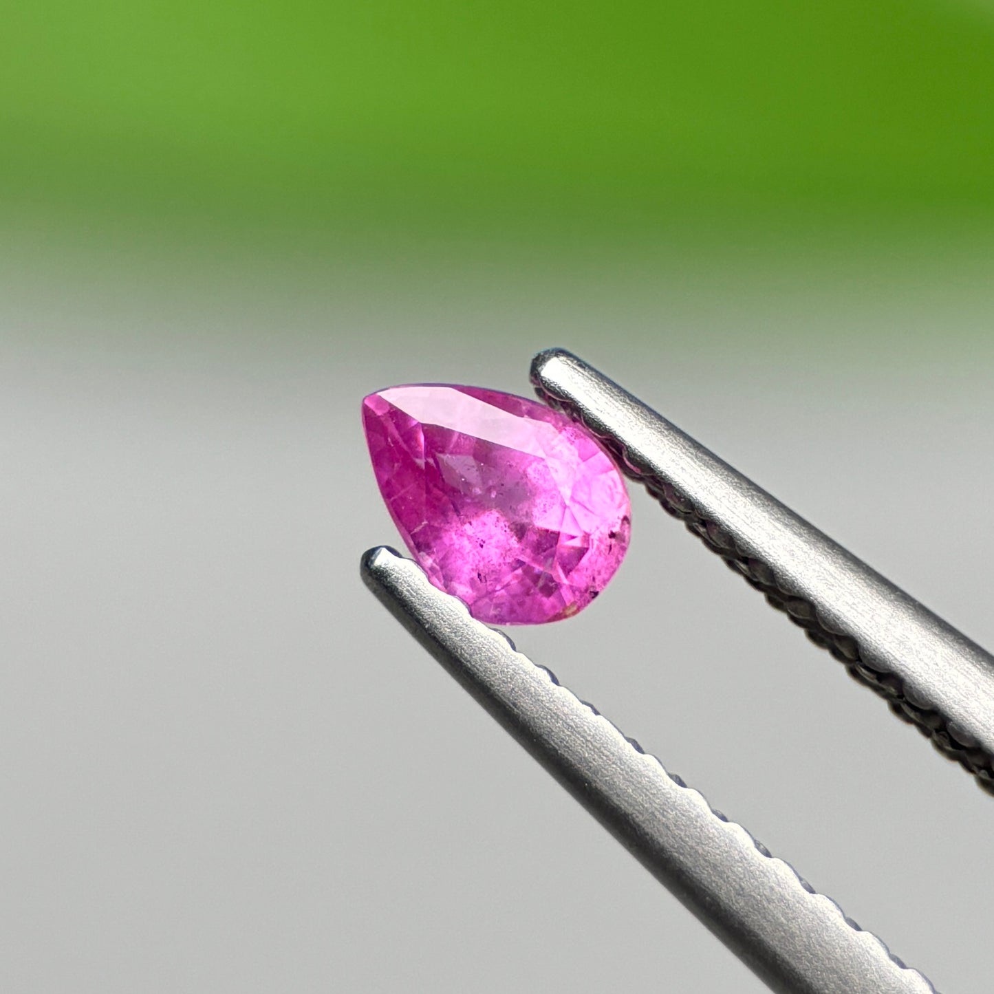 0.27 ct Natural Pink Milky Sapphire Vietnam. Pear Shape.