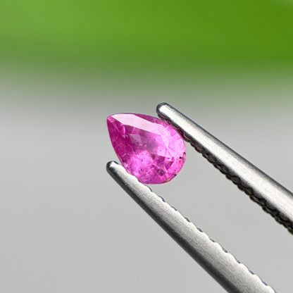 0.27 ct Natural Pink Milky Sapphire Vietnam. Pear Shape.