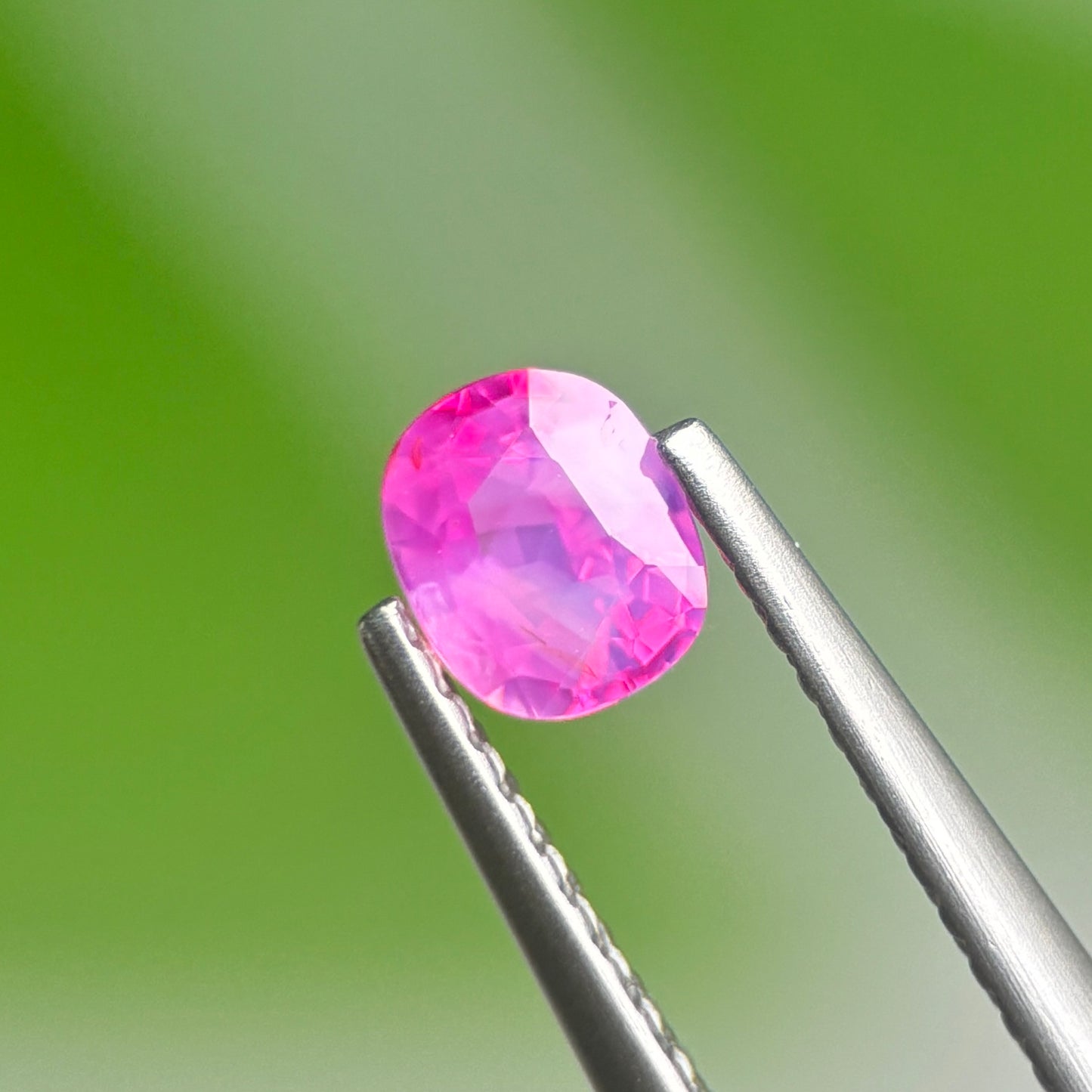 0.50 ct Natural Pink Milky Sapphire Vietnam. Cushion Shape. Unheat.