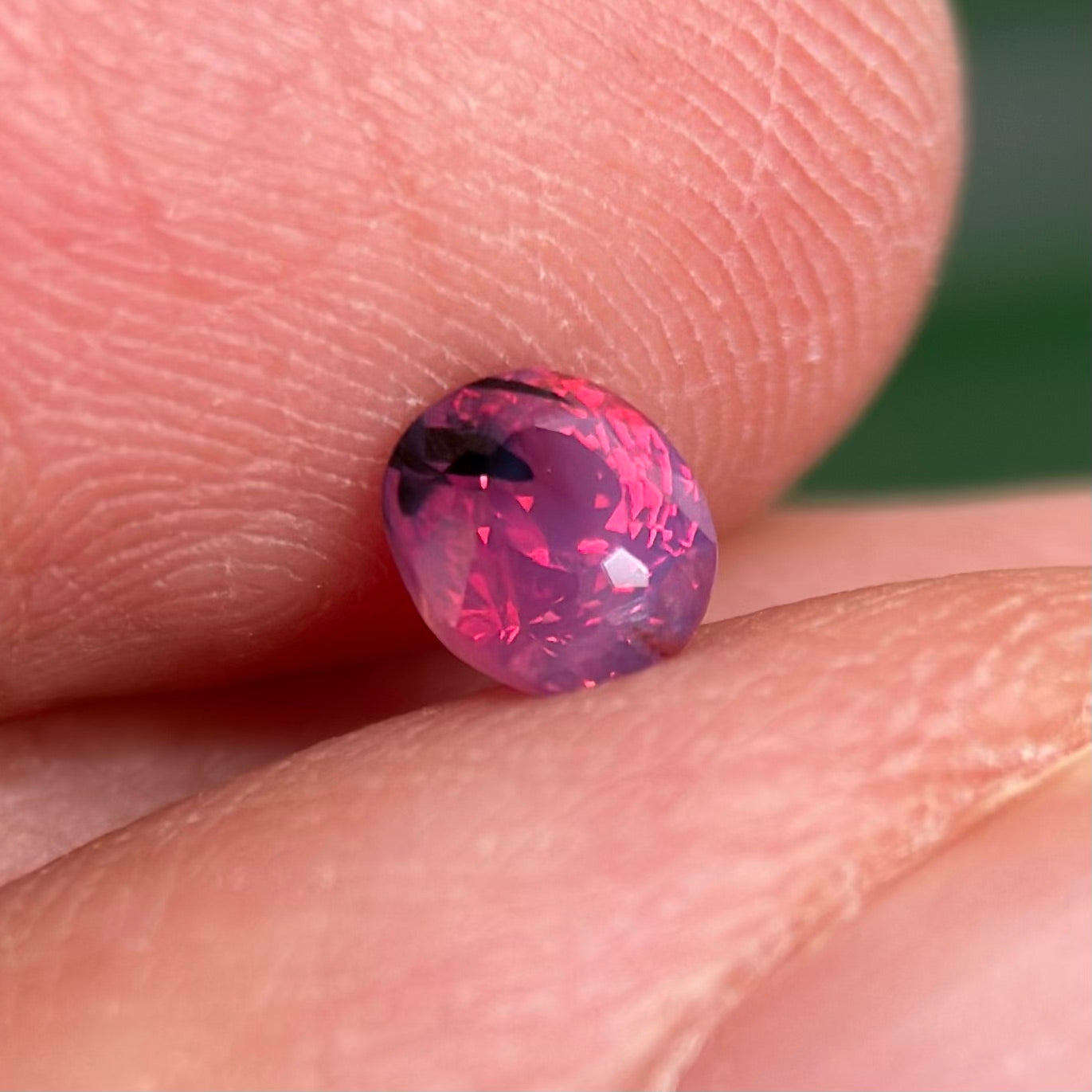 0.52 ct Natural Purplish Pink Milky Sapphire Vietnam. Cushion Shape. Unheat.