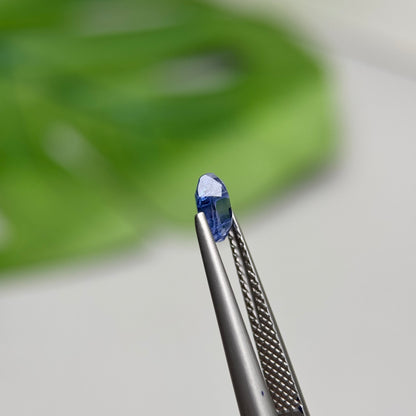 0.80 ct Natural Blue Milky Sapphire Vietnam. Cushion Shape. No Treatment.