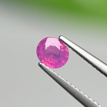 0.49 ct Natural Pink Milky Sapphire Vietnam. Cushion Shape.