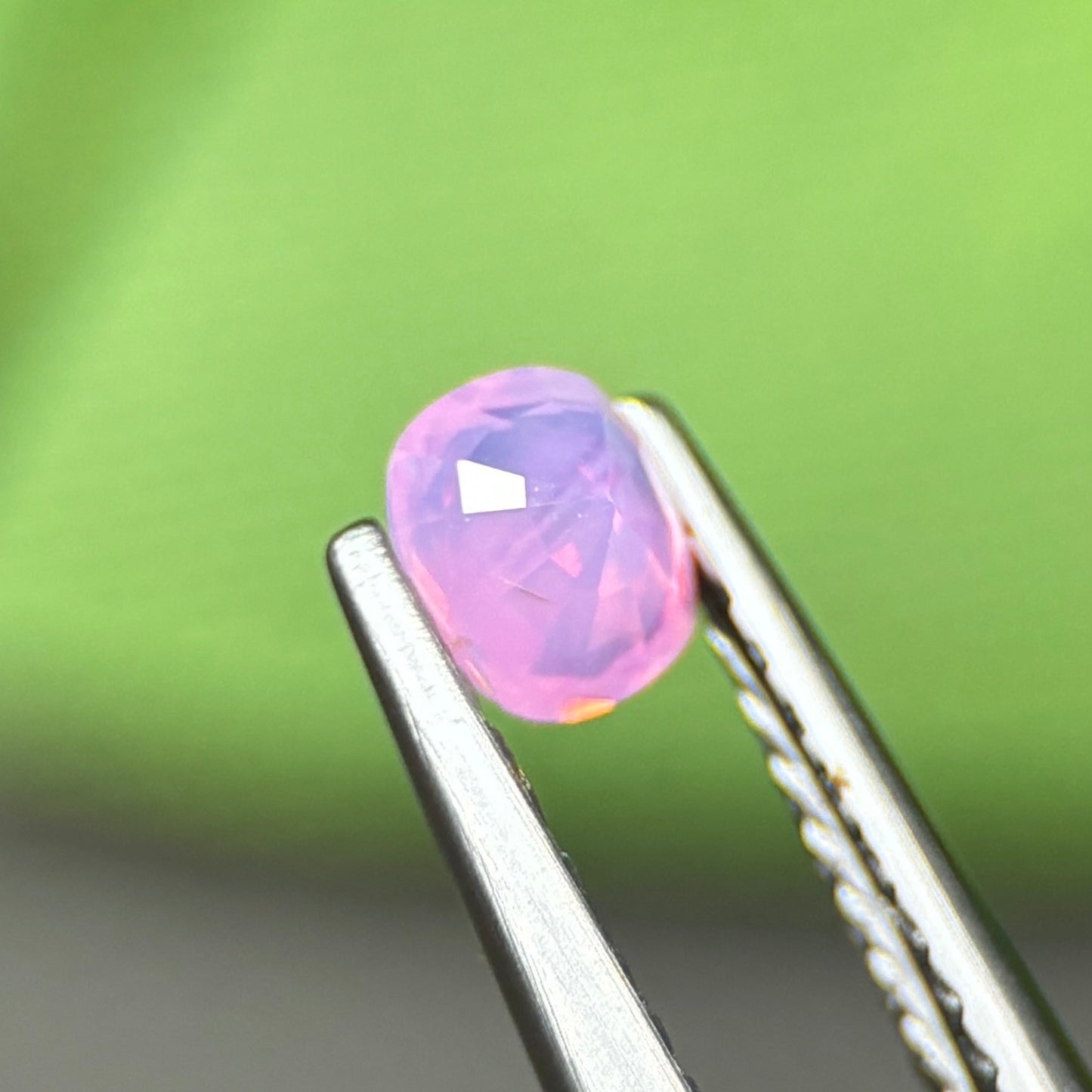 0,32ct Natural Pink Milky Sapphire Vietnam. Cushion Shape. No Treatment Milky Sapphire Luc Yen.