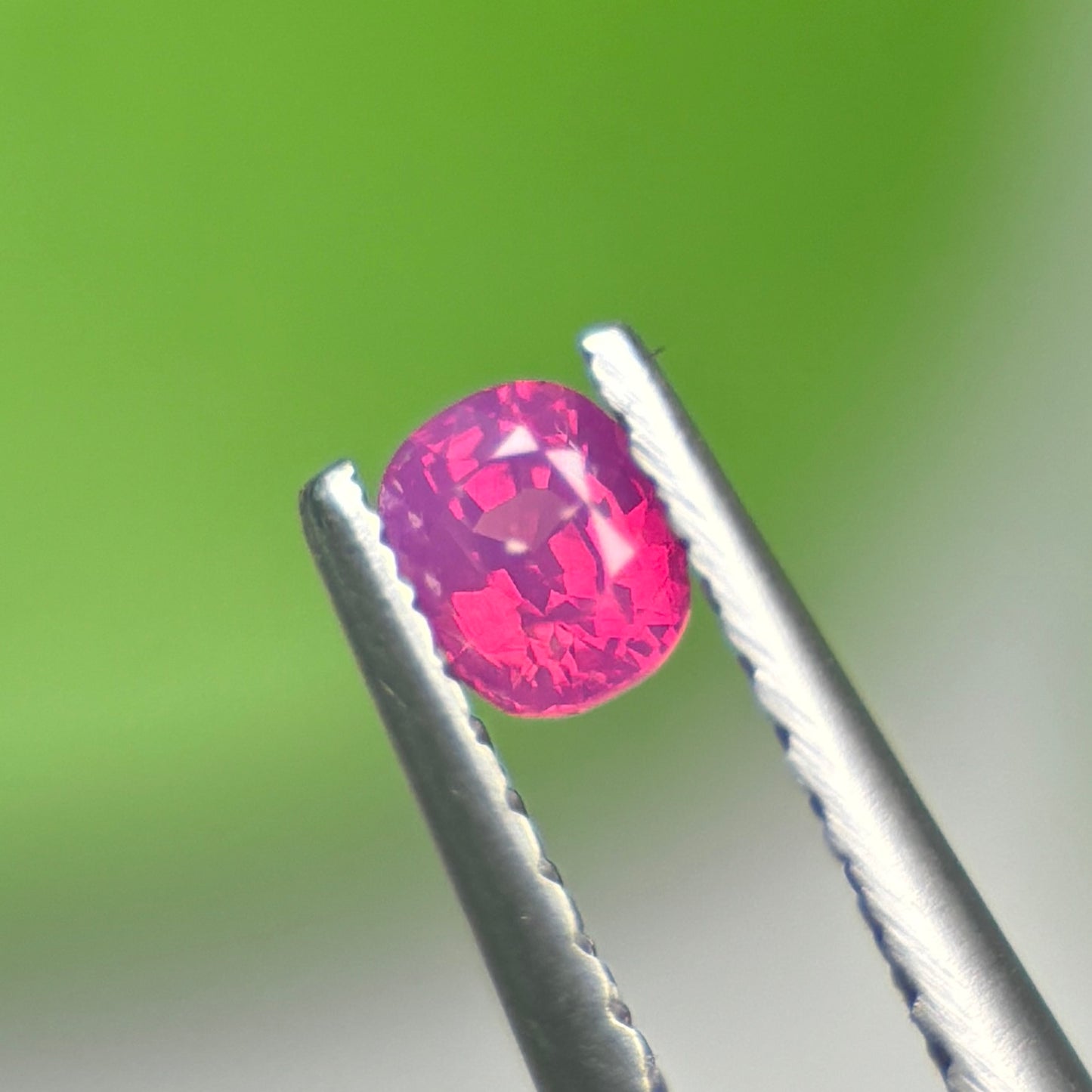 0,23ct Natural Pink Milky Sapphire Vietnam. Cushion Shape. No Treatment Milky Sapphire Luc Yen.
