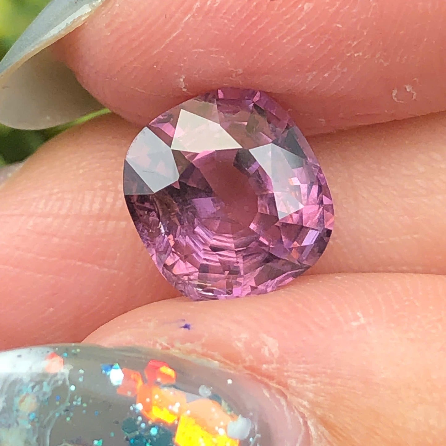 3,25ct Natural Purple Spinel Vietnam. Cushion Shape. No Treatment Spinel Luc Yen.