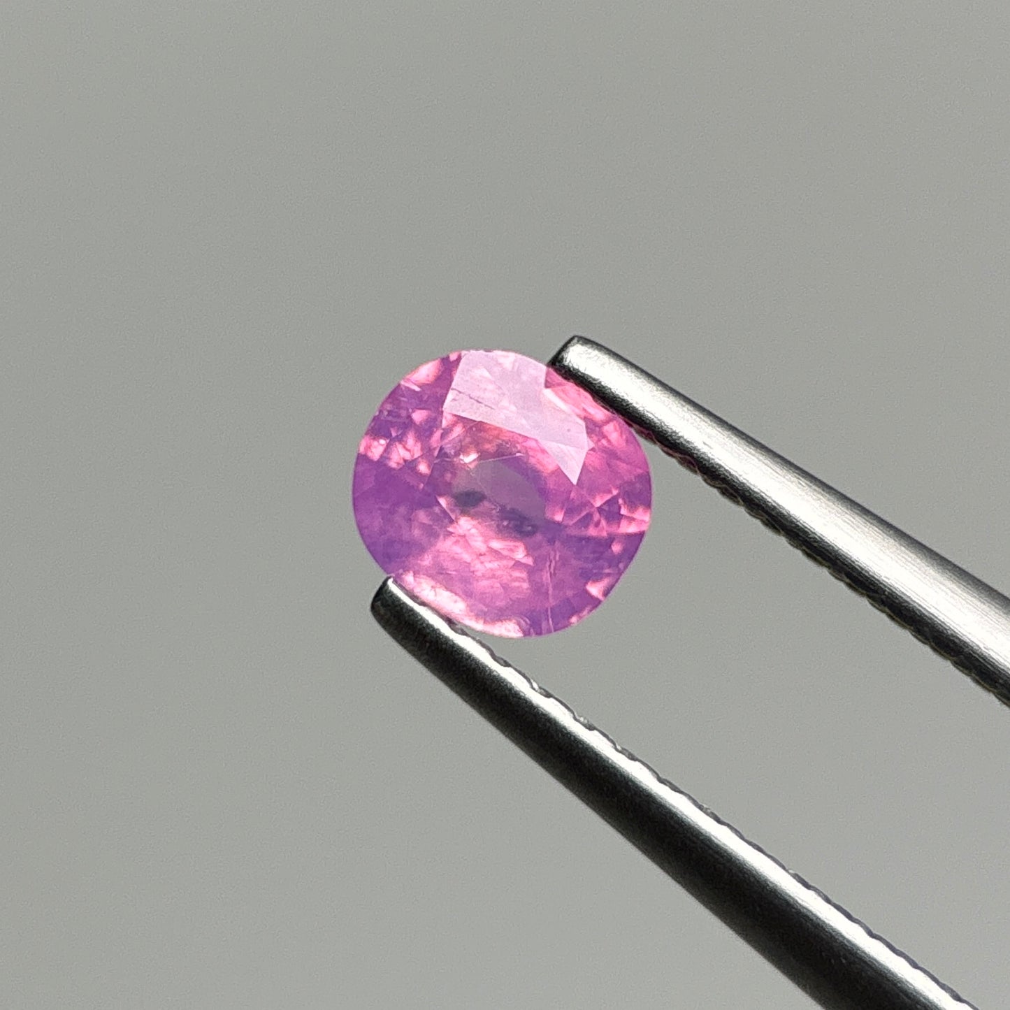0.47 ct Natural Pink Milky Sapphire Vietnam. Cushion Shape.