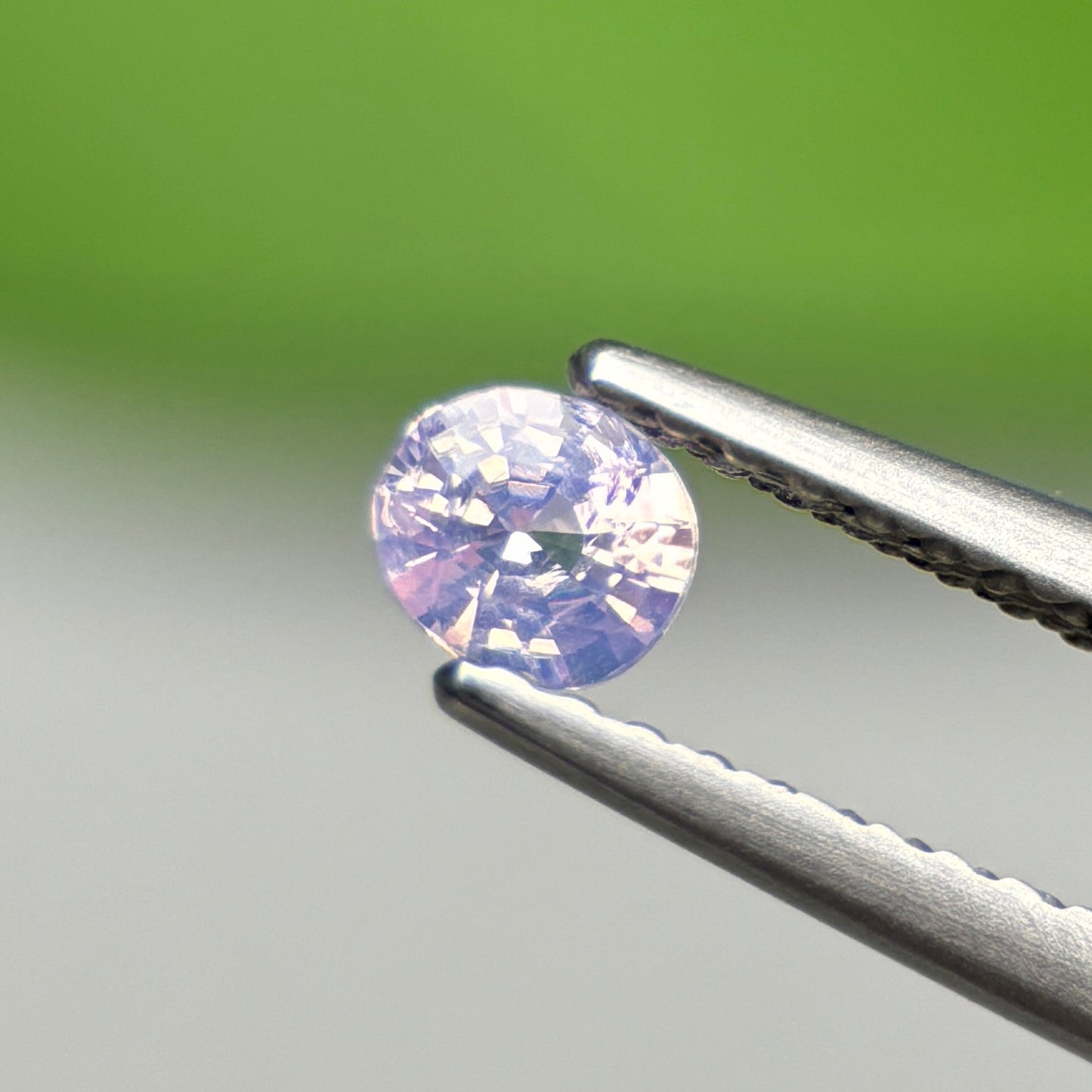0.52 ct Natural Lite Purple Sapphire Vietnam. Cushion Shape.