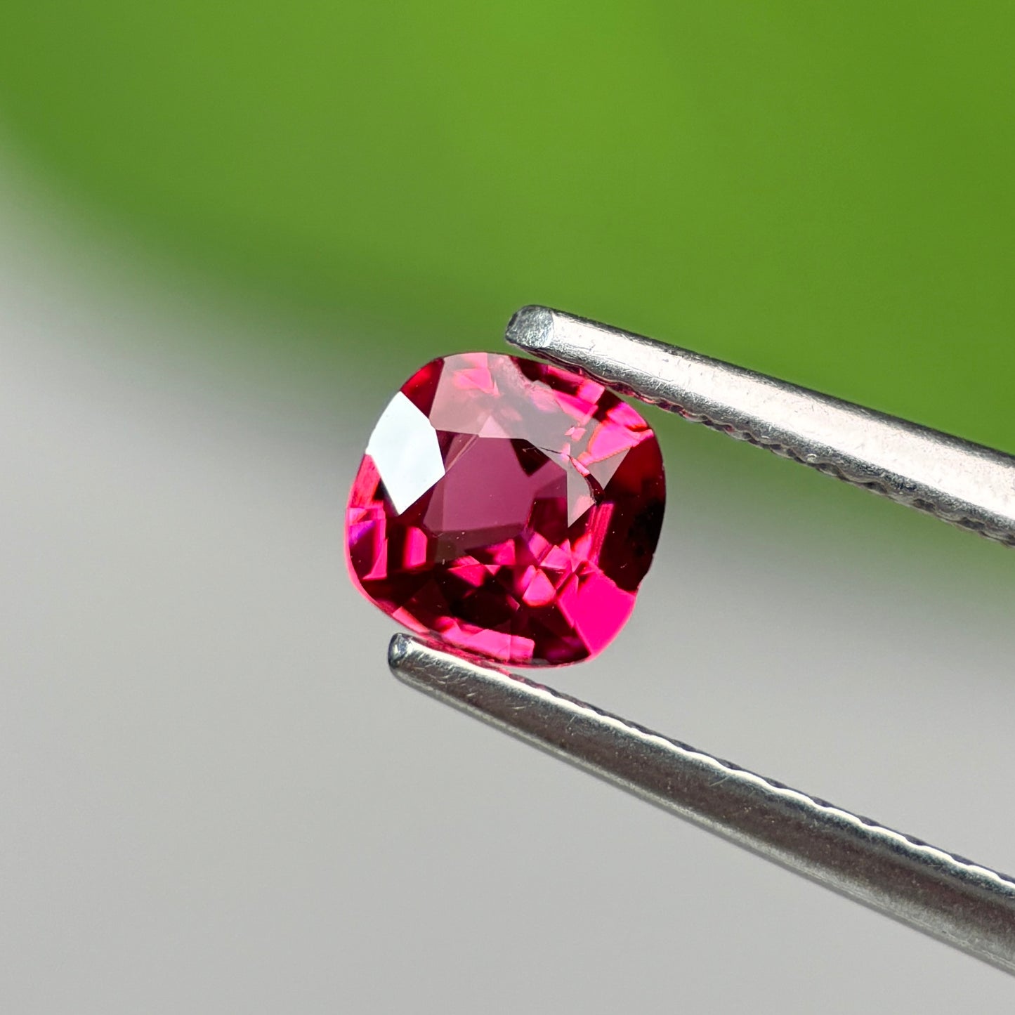 0.58 ct Natural Brownish Red Spinel Vietnam. Cushion Shape. No Treatment.