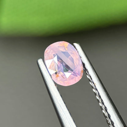 0,48ct Natural Pink Milky Sapphire Vietnam. Cushion Shape. No Treatment Milky Sapphire Luc Yen.