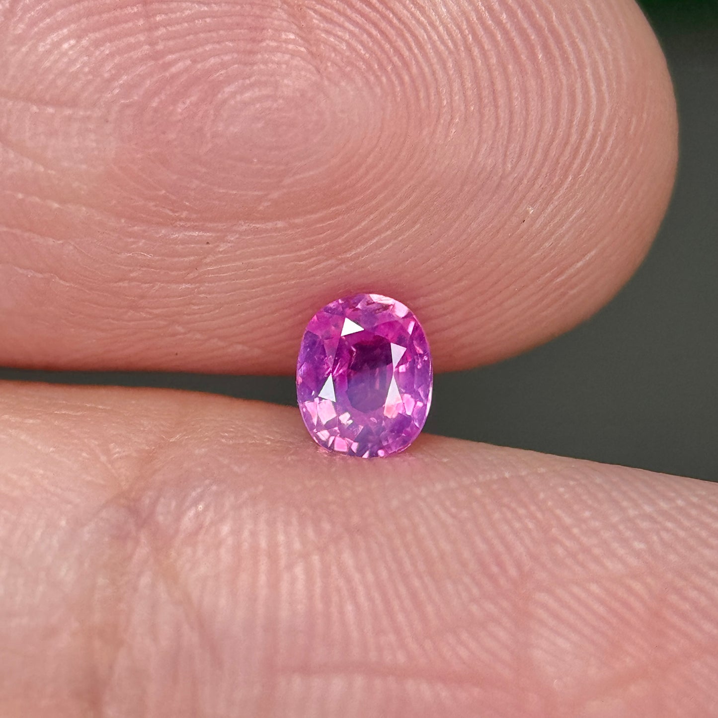 0.28 ct Natural Pink Milky Sapphire Vietnam. Cushion Shape. No Treatment.