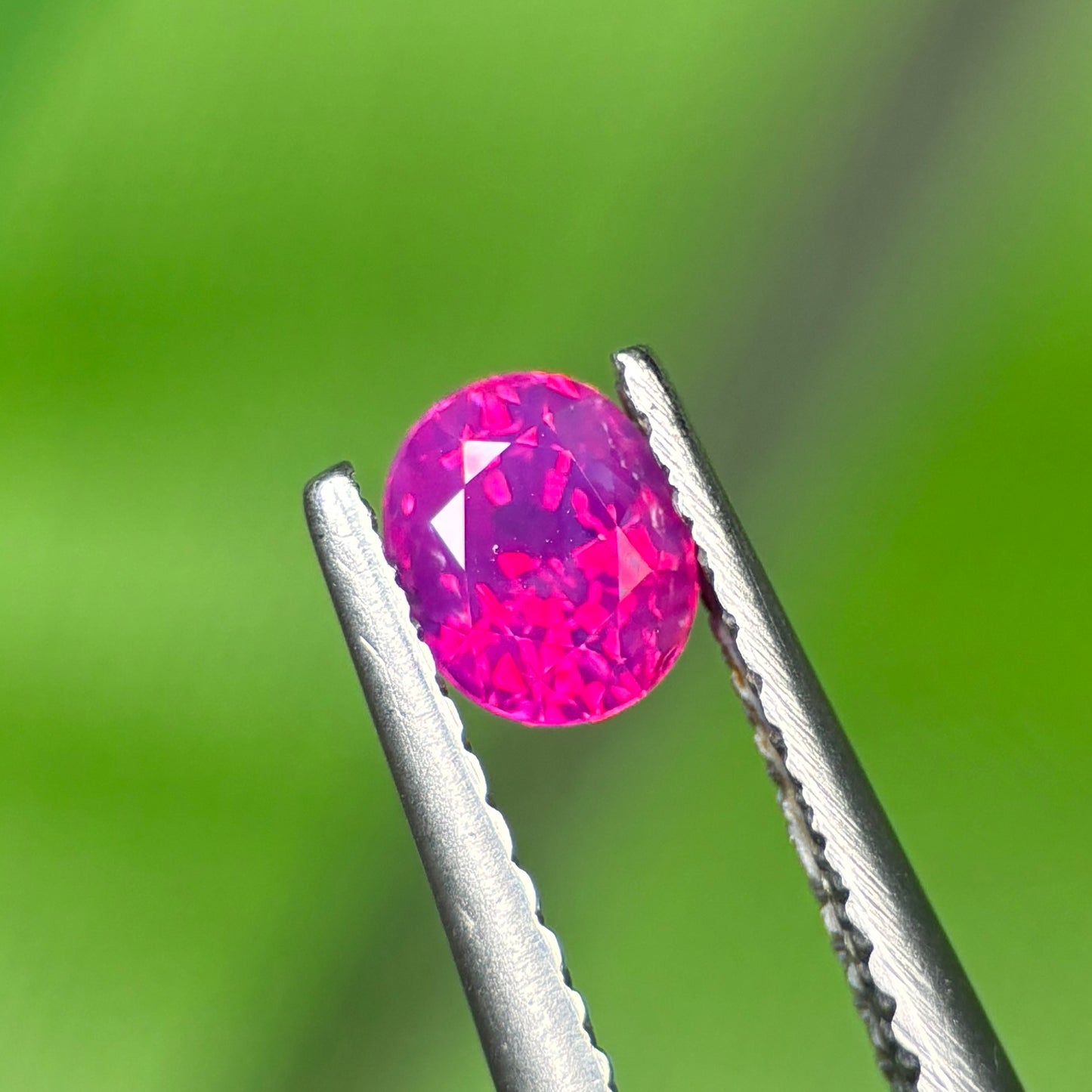 0,56ct Natural Pink Milky Sapphire Vietnam. Cushion Shape. No Treatment Milky Sapphire Luc Yen.