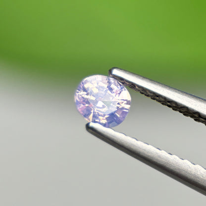 0.52 ct Natural Lite Purple Sapphire Vietnam. Cushion Shape.