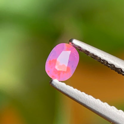 0.22 ct Natural Pink Milky Sapphire Vietnam. Cushion Shape. Unheat.