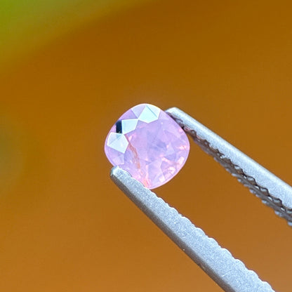 0.39 ct Natural Pinkish Purple Milky Sapphire Vietnam. Cushion Shape. Unheat.