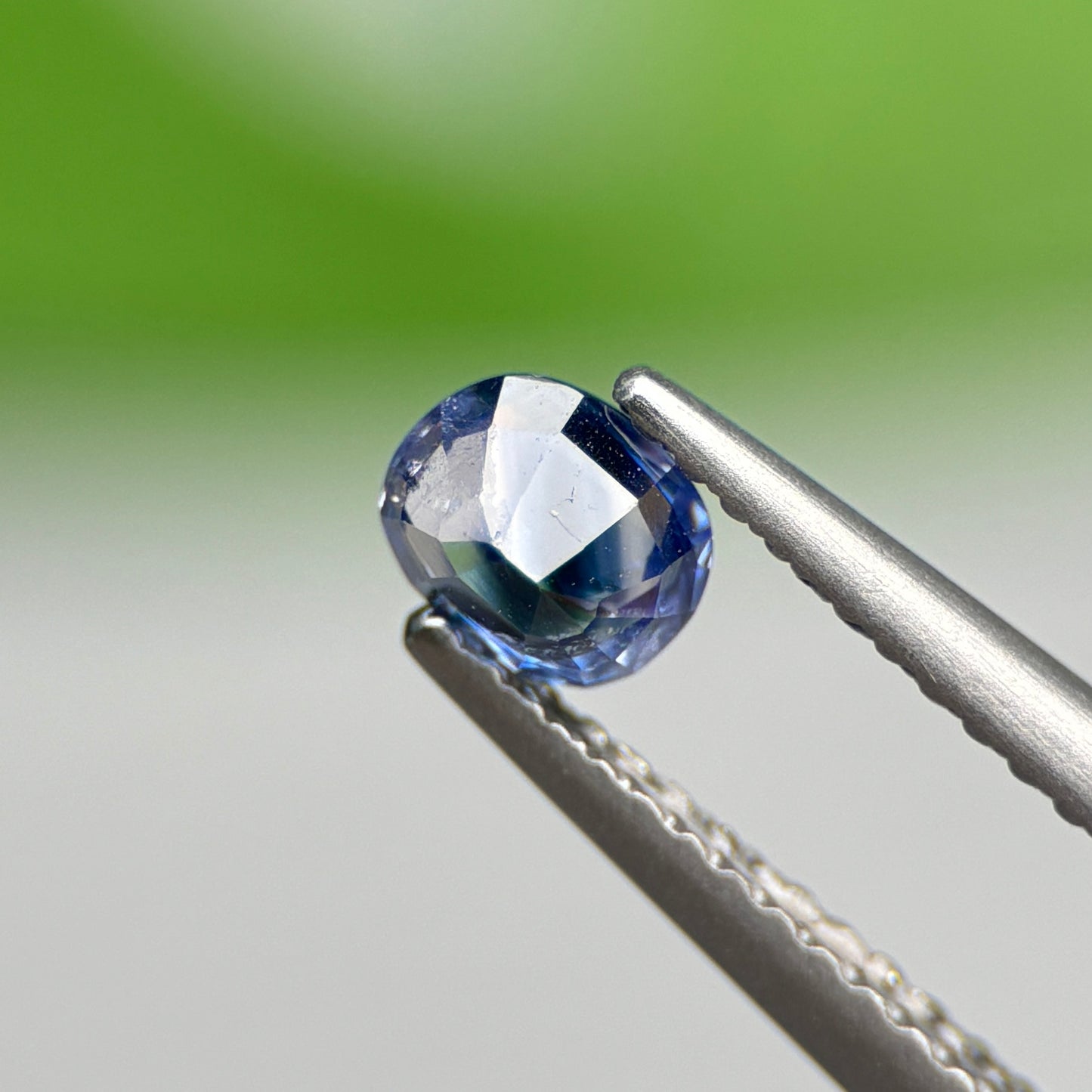 0.53 ct Natural Blue-White Sapphire Vietnam. Cushion Shape.