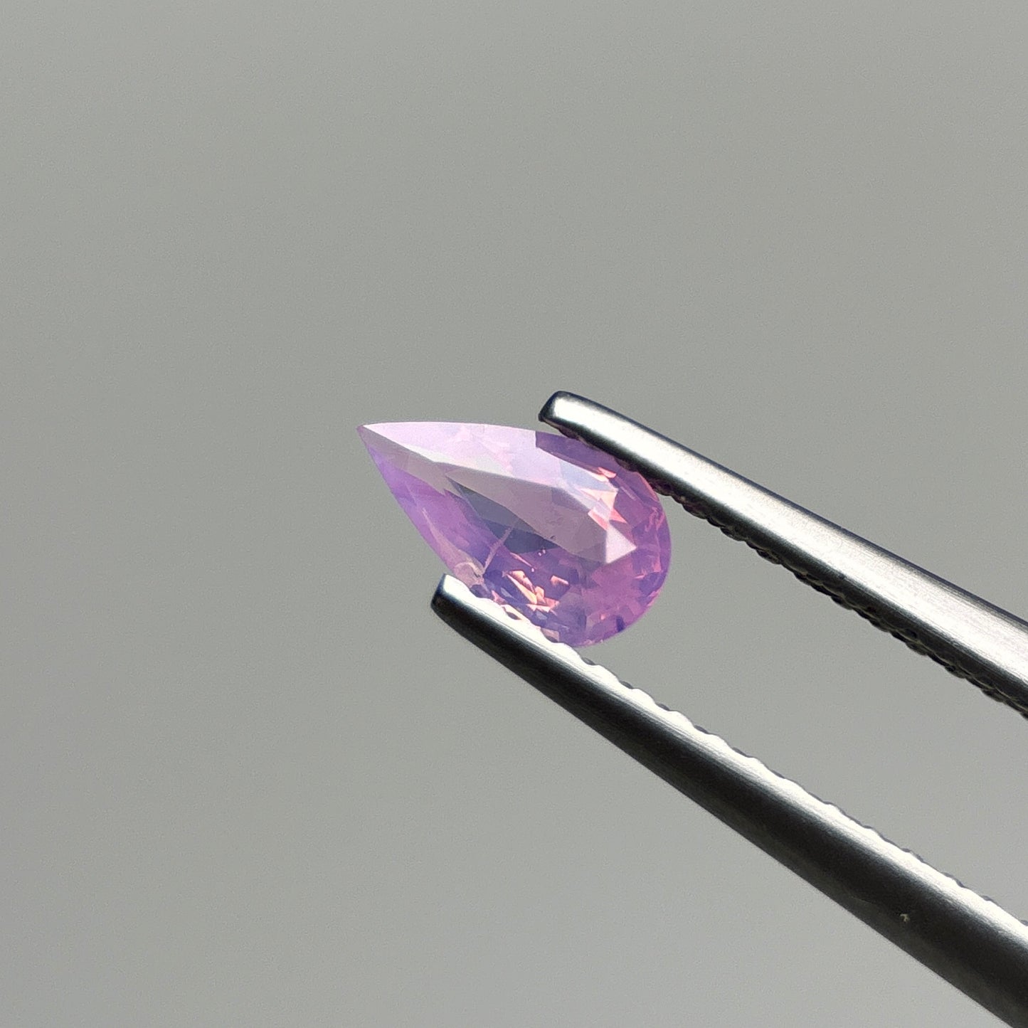 0.47 ct Natural Pink Milky Sapphire Vietnam. Pear Shape.