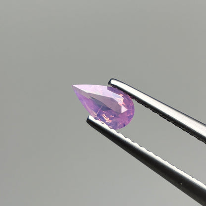 0.47 ct Natural Pink Milky Sapphire Vietnam. Pear Shape.