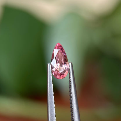 0.49ct Natural Pink Spinel Vietnam. Pear Shape.