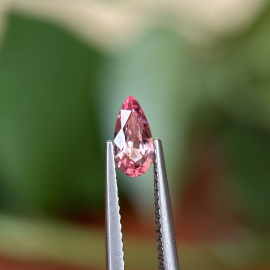 0.49ct Natural Pink Spinel Vietnam. Pear Shape.