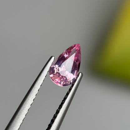 0.67 ct Natural Lite Pink Spinel Vietnam. Pear Shape.