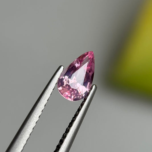 0.67 ct Natural Lite Pink Spinel Vietnam. Pear Shape.