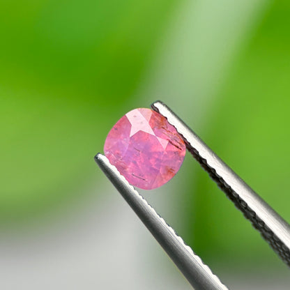 0,82ct Natural Pink Milky Sapphire Vietnam. Cushion Shape. No Treatment Milky Sapphire Luc Yen.