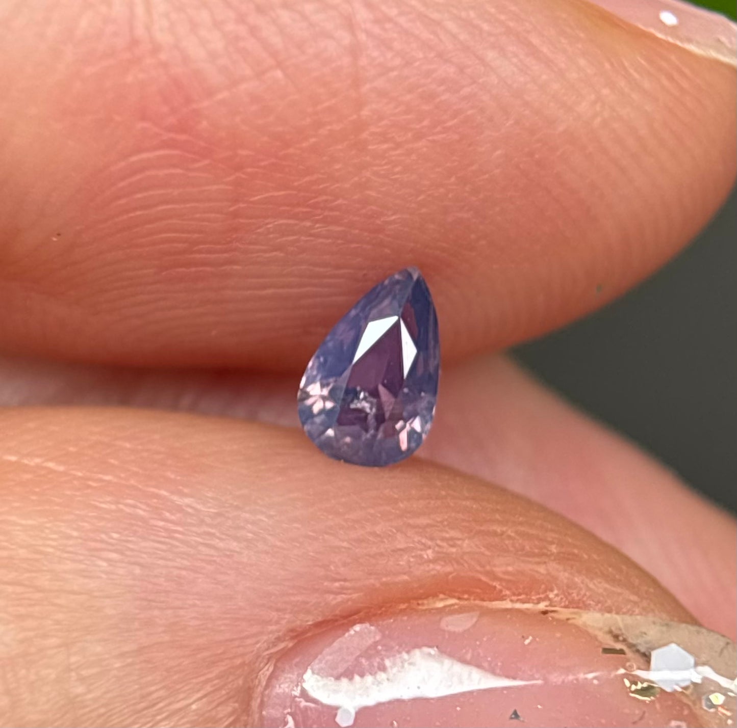 0.31ct Natural Pinkish Purple Milky Sapphire Vietnam.