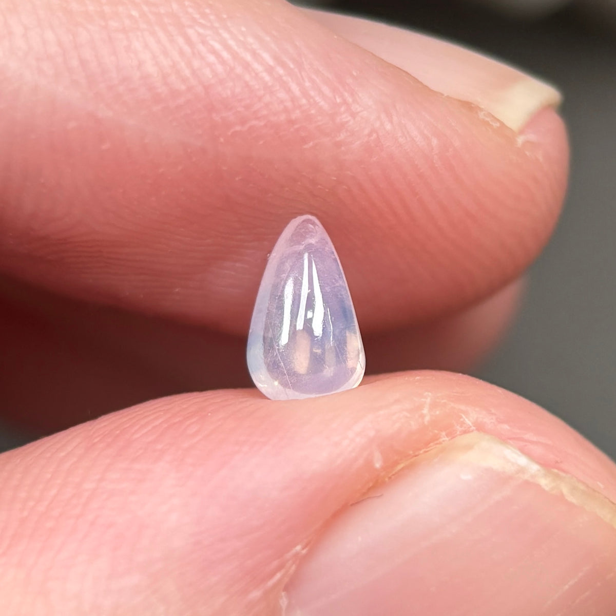 0,59ct Natural White Cacbochon Sapphire Viet Nam. No Treatment Sapphire Luc Yen.