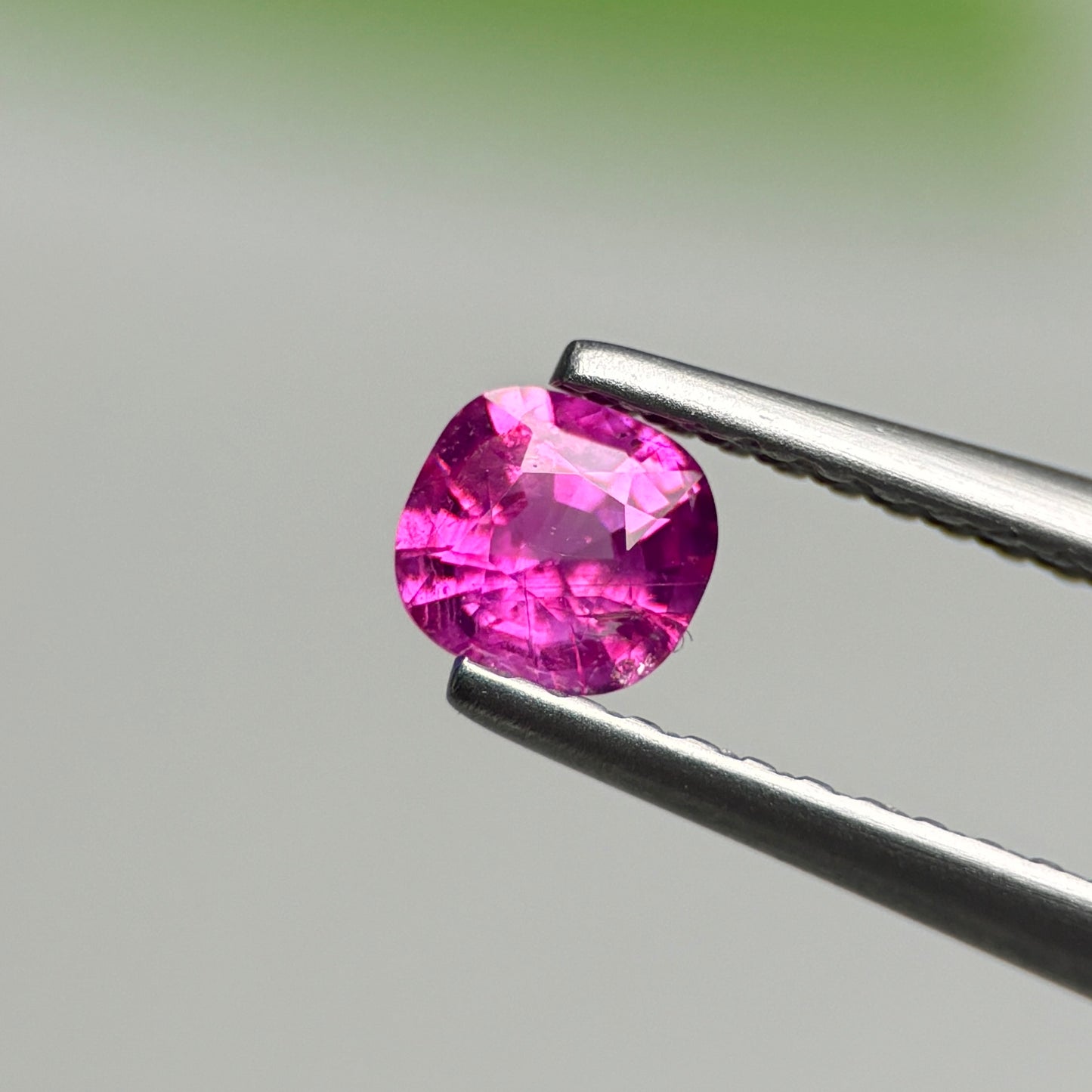 0.37 ct Natural Pink Milky Sapphire Vietnam. Cushion Shape.