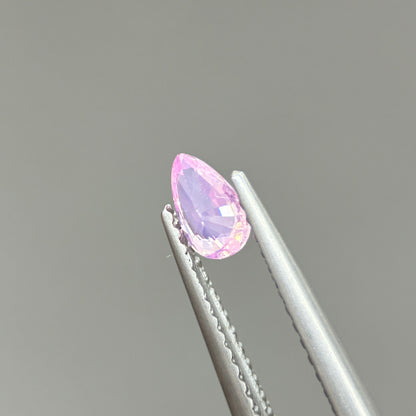 0.35ct Natural Pink Milky Sapphire Vietnam. Pear Shape. No Treatment Milky Sapphire Luc Yen.