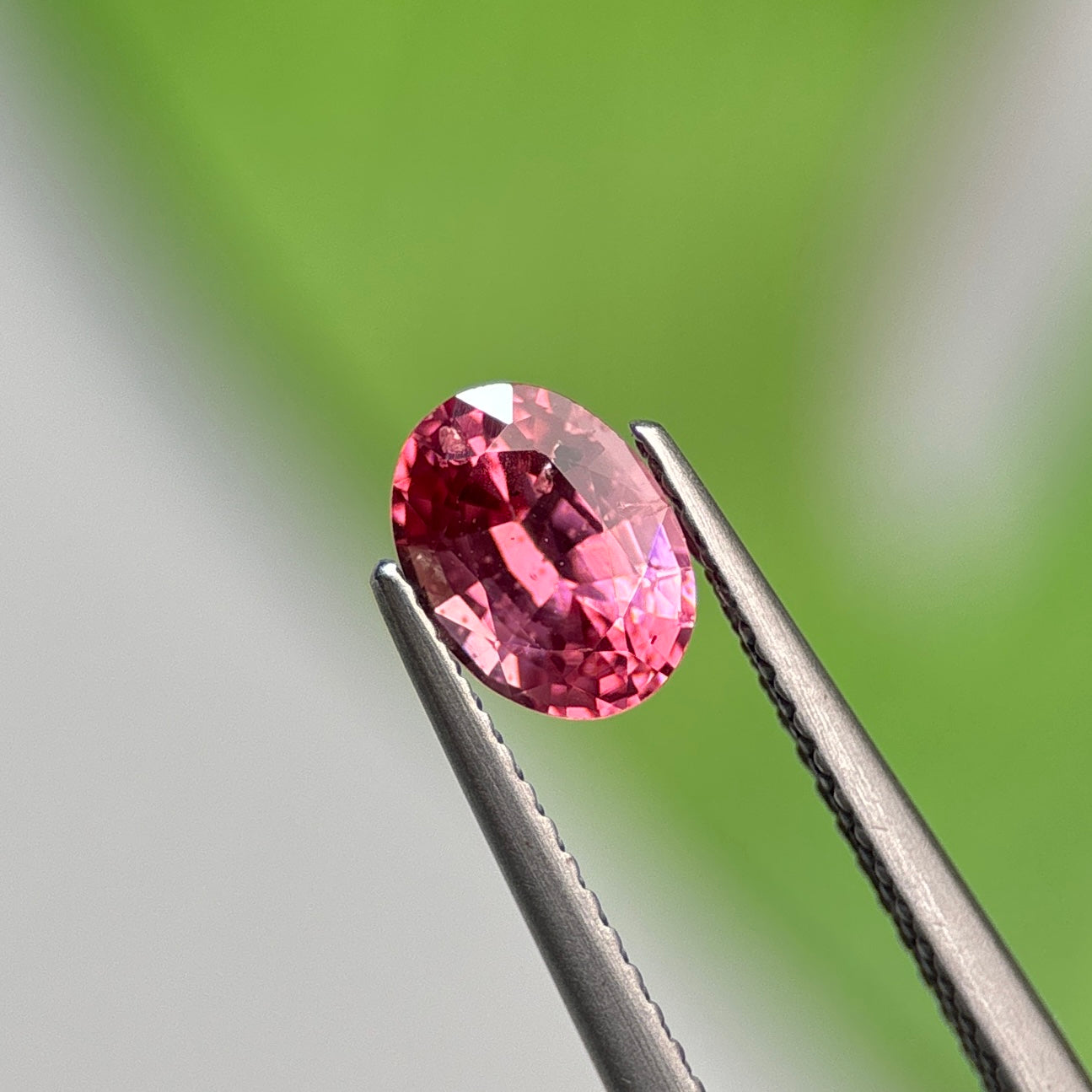1.26 ct Natural Brownish Pink Spinel Vietnam. Oval Shape. No Treatment.
