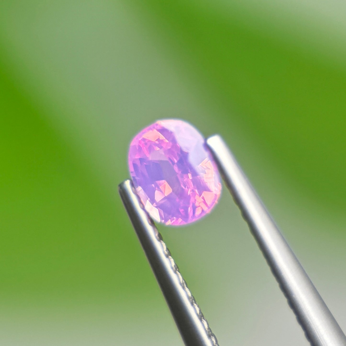 0.54 ct Natural Pink Milky Sapphire Vietnam. Cushion Shape. Unheat.