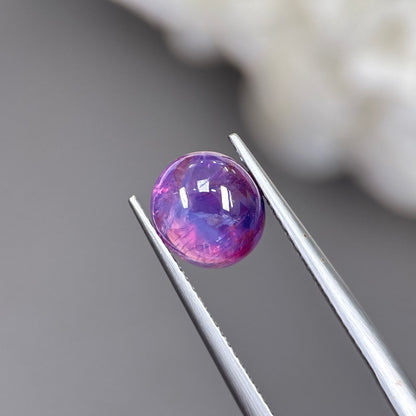 3,12ct Natural Purple Cacbochon Sapphire Viet Nam. No Treatment Sapphire Luc Yen.