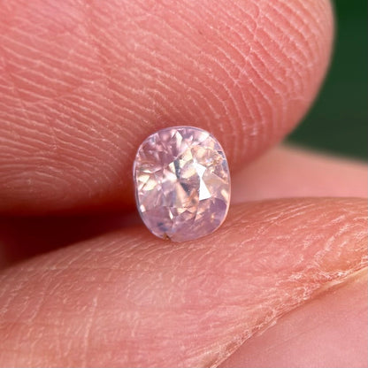 0.48 ct Natural White Sapphire Vietnam. Cushion Shape. No Treatment.