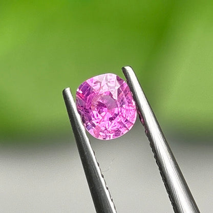 0,35ct Natural Pink Milky Sapphire Vietnam. Cushion Shape. No Treatment Milky Sapphire Luc Yen.